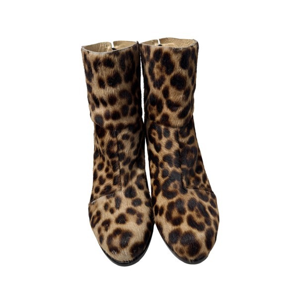 Rag Bone newbury Leopard Print Calf Hair Ankle Boots - Picture 2 of 8